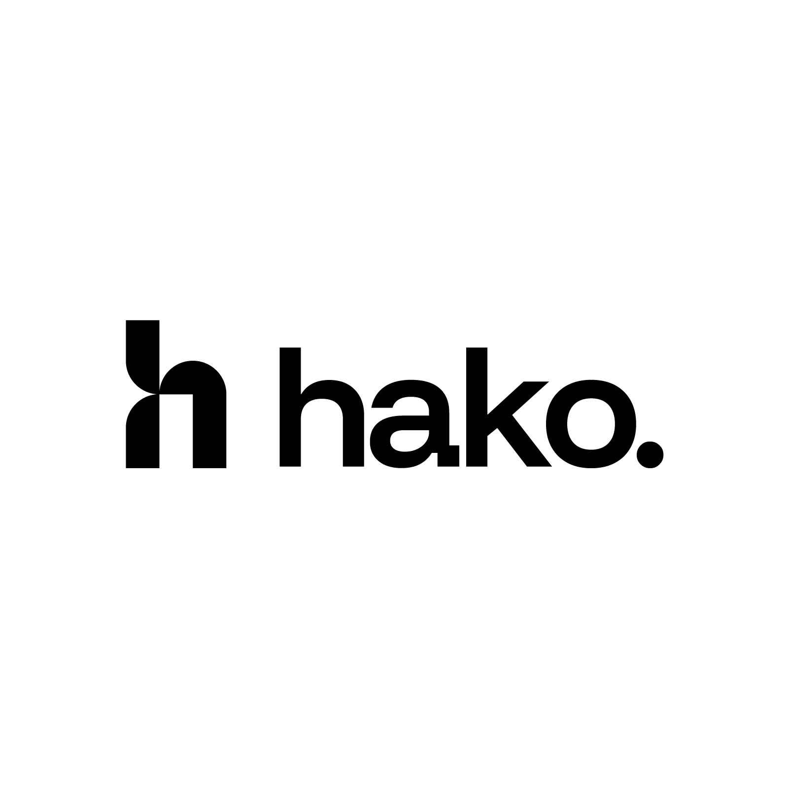 Hako Complete Logo - Full brand logo on white background