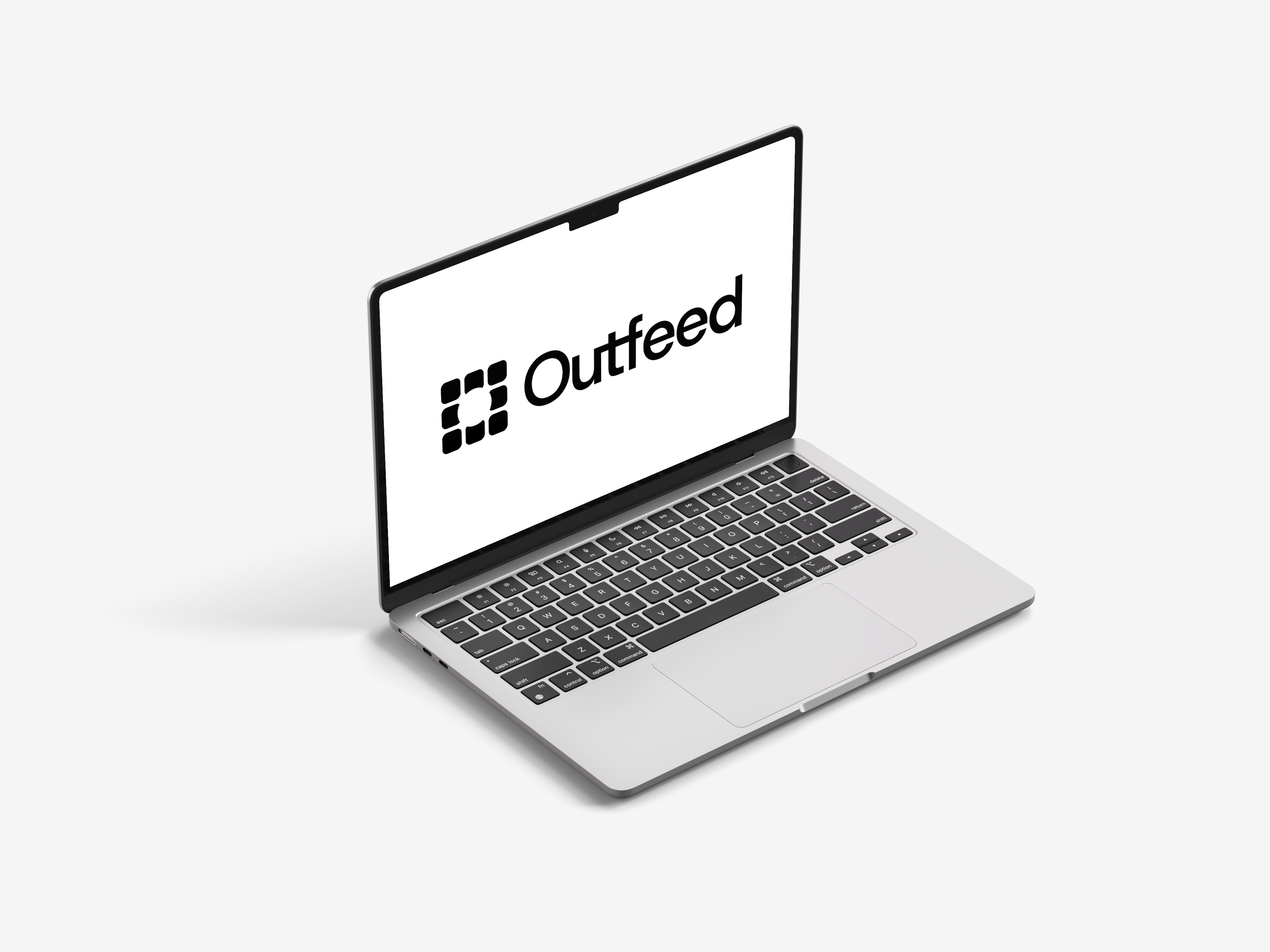 Outfeed Laptop Mockup - Brand application on MacBook Air